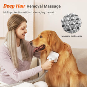 Afloia extended-hose attachment enables grooming from a distance