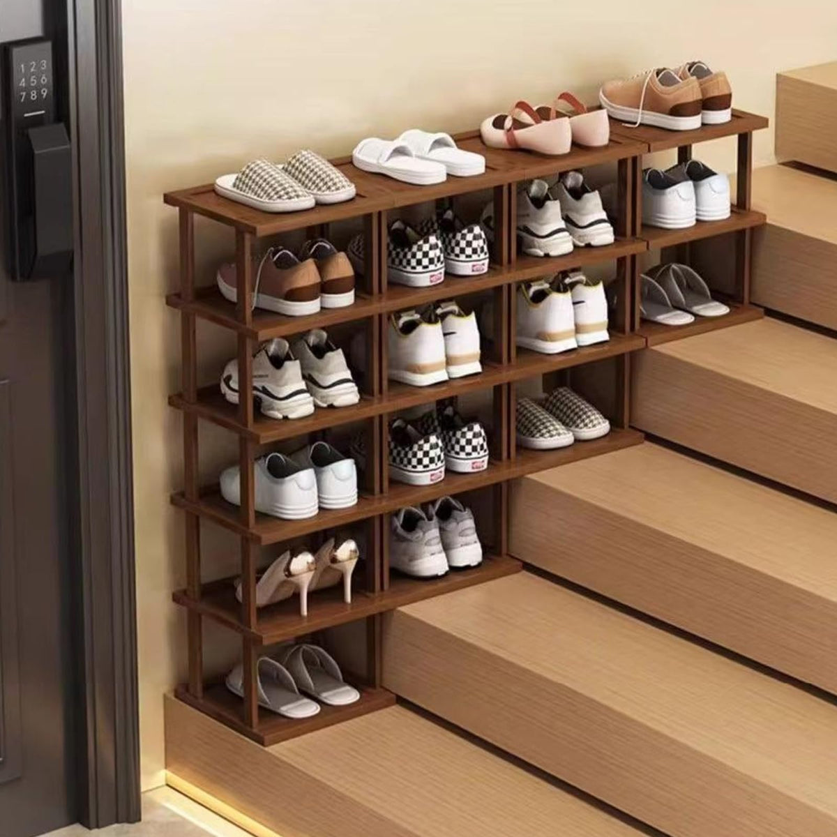Afoord bamboo build offers sturdy, long-lasting load-bearing support.
