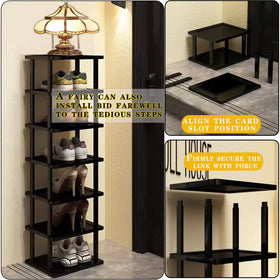 AFOORD brown finish shelf design complements modern interiors