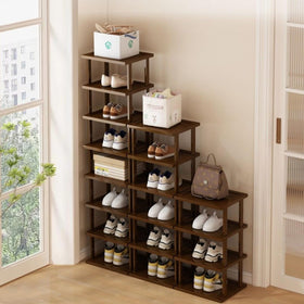 Afoord entryway rack by the door keeps daily shoes within reach.