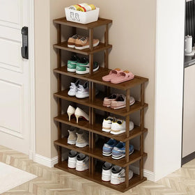 AFOORD corner-friendly shoe rack organizes closets and doors neatly
