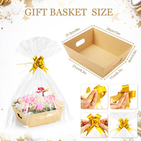 AFOROEOA clear gift bags showcase contents while protecting presentation