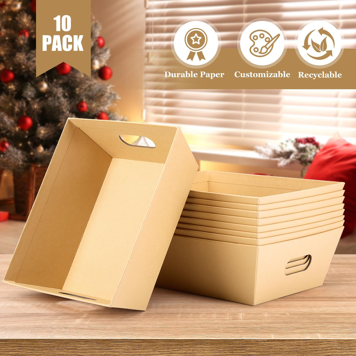 AFOROEOA gold bows add festive flair to any gift