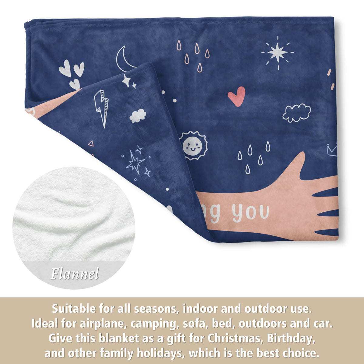 Afterprints After-Surgery Gift Blanket conveys gentle reassurance and warmth.