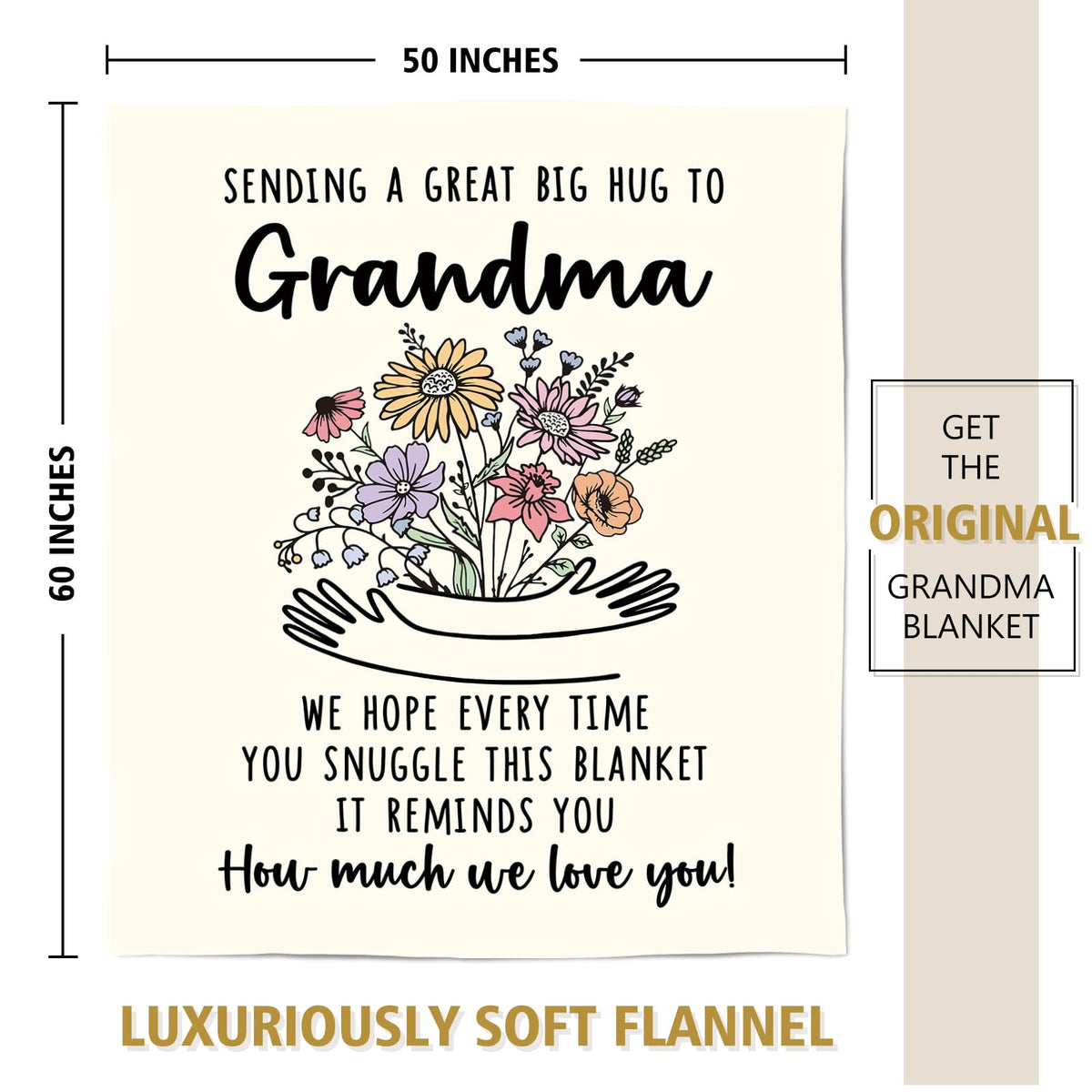 Afterprints birthday or mother's day idea blanket brings thoughtful comfort