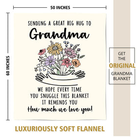 Afterprints birthday or mother's day idea blanket brings thoughtful comfort