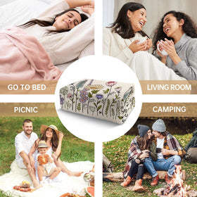 Afterprints easy-care blanket washes cold and dries quickly for everyday ease.
