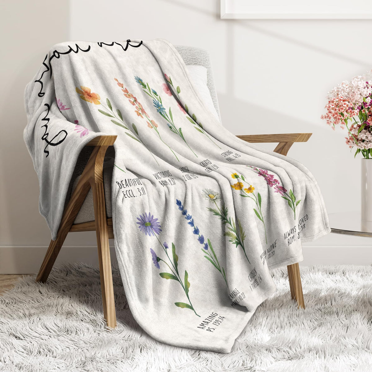 Afterprints machine-washable blanket, simple care and quick refresh.