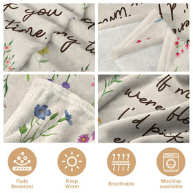 Afterprints mom blanket vacuum-packed, ready for gifting and protection.