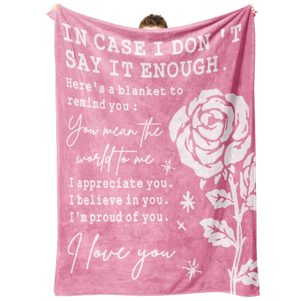 Afterprints rose-print blanket closeup, ideal for romantic gift ideas and cozy evenings