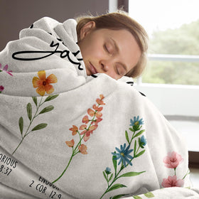 Afterprints soft flannel 60x80 throw blanket, ideal for couch snuggling.