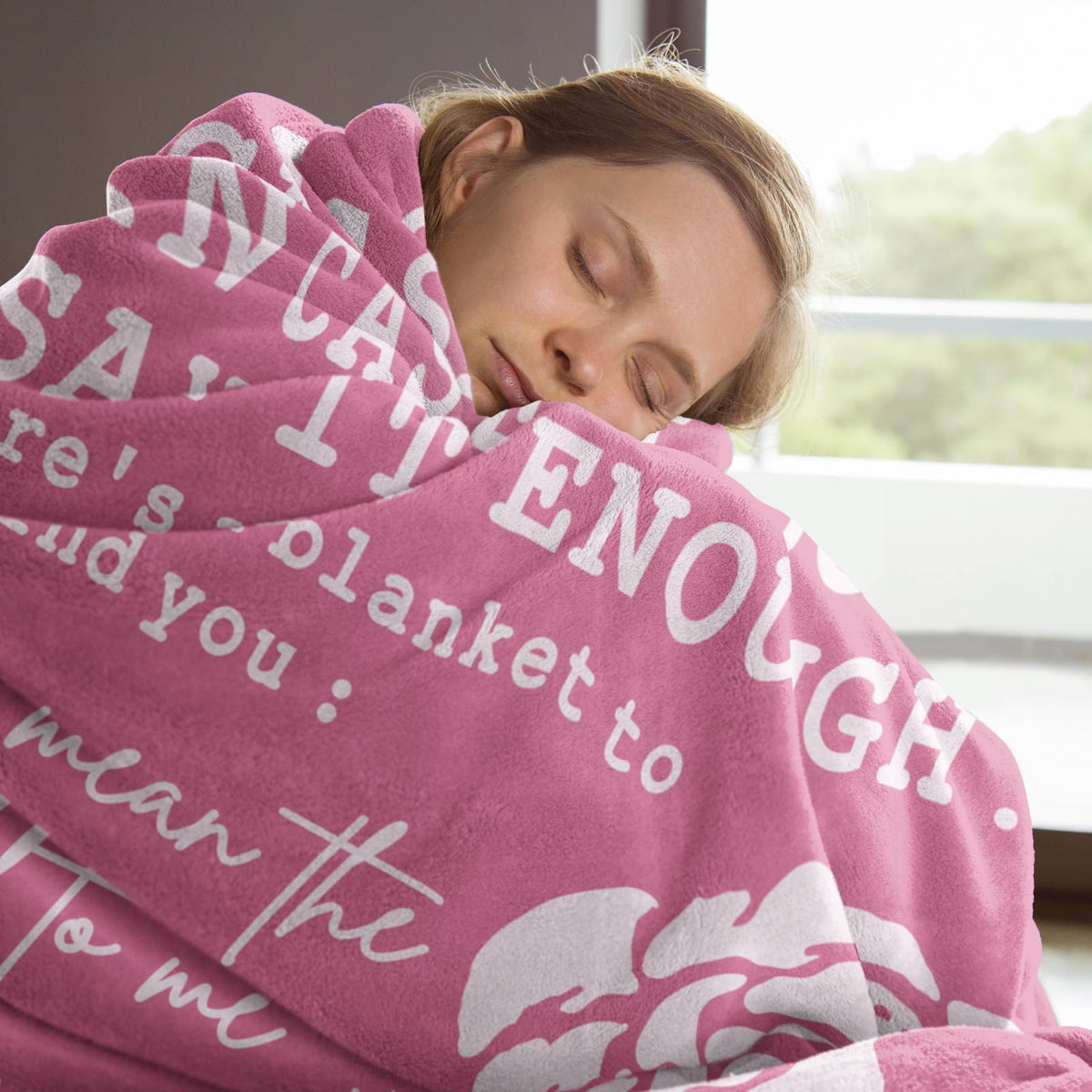Afterprints soft microfiber blanket folded neatly, showcasing plush warmth for year-round comfort