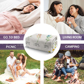 Afterprints travel-friendly throw blanket fits in bags for trips.
