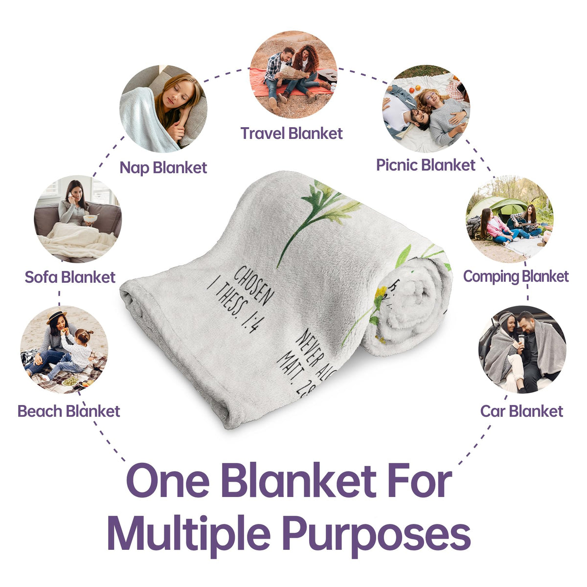 Afterprints travel-friendly throw blanket, easy to pack for trips.