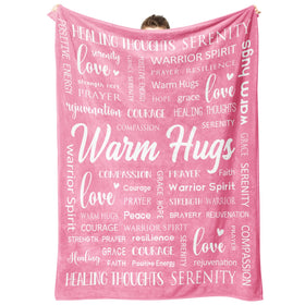 Afterprints Warm Hugs Blanket front print for cozy comfort