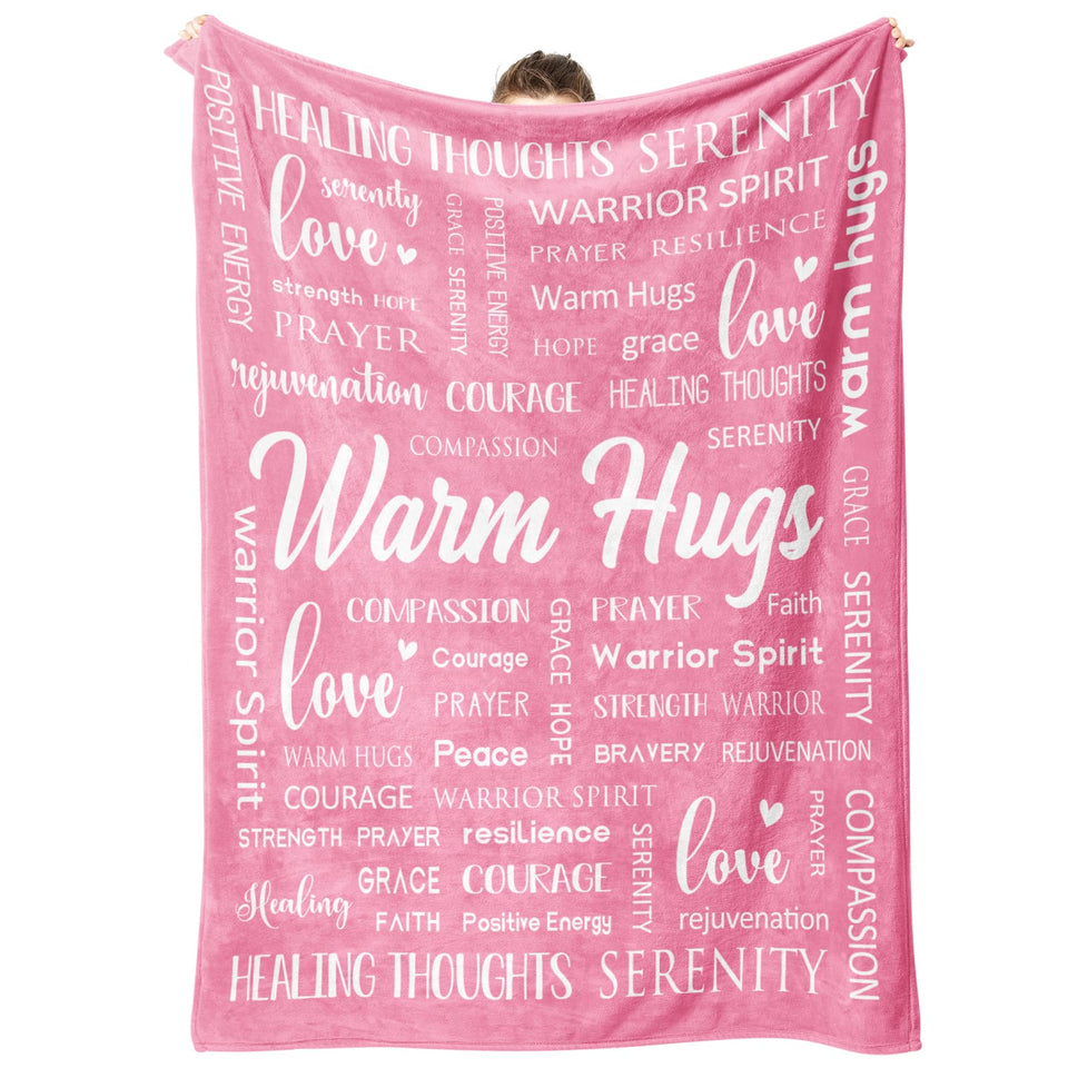 Afterprints Warm Hugs Blanket front print for cozy comfort