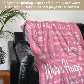 Afterprints Warm Hugs Blanket on bed demonstrates versatile home comfort
