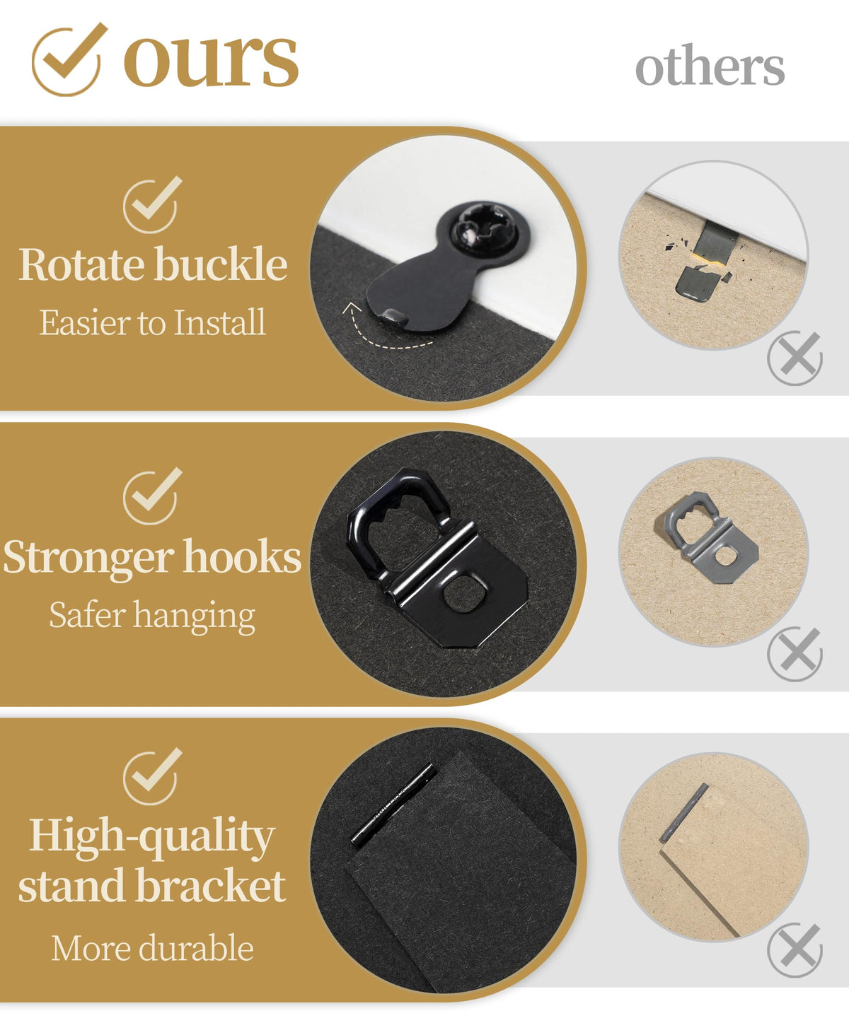 Afuly FSC-certified back panel supports eco-friendly framing.