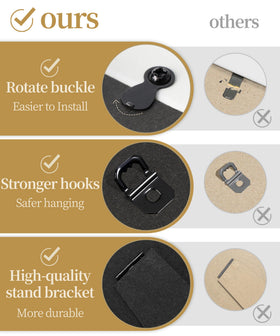 Afuly FSC-certified back panel supports eco-friendly framing.