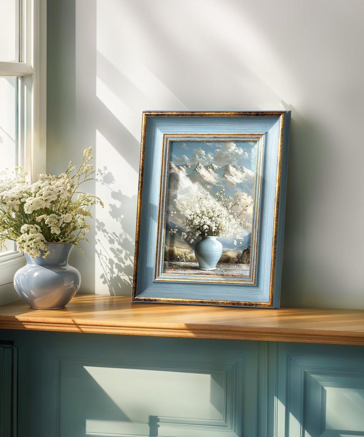 Afuly 8x10 grey-gold frame on wall for elegant gallery vibe.