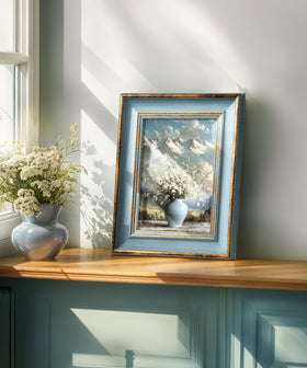 Afuly 8x10 grey-gold frame on wall for elegant gallery vibe.