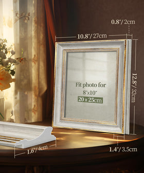 Afuly 8x10 vintage frame edge close-up with clear HD viewing
