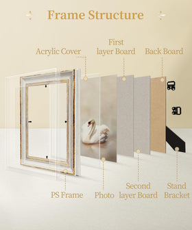 Afuly frame tabletop stand enabling versatile orientation