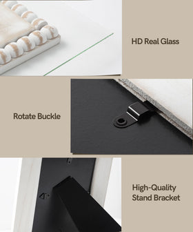 Afuly clear panel protects photos from dust and scratches.