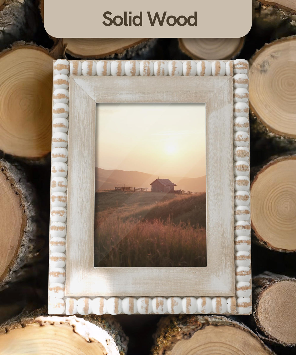 Afuly distressed wood texture highlights rustic warmth in any room.
