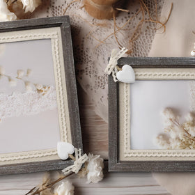 Afuly frame tabletop stand display lets you showcase memories on shelves or mantels.