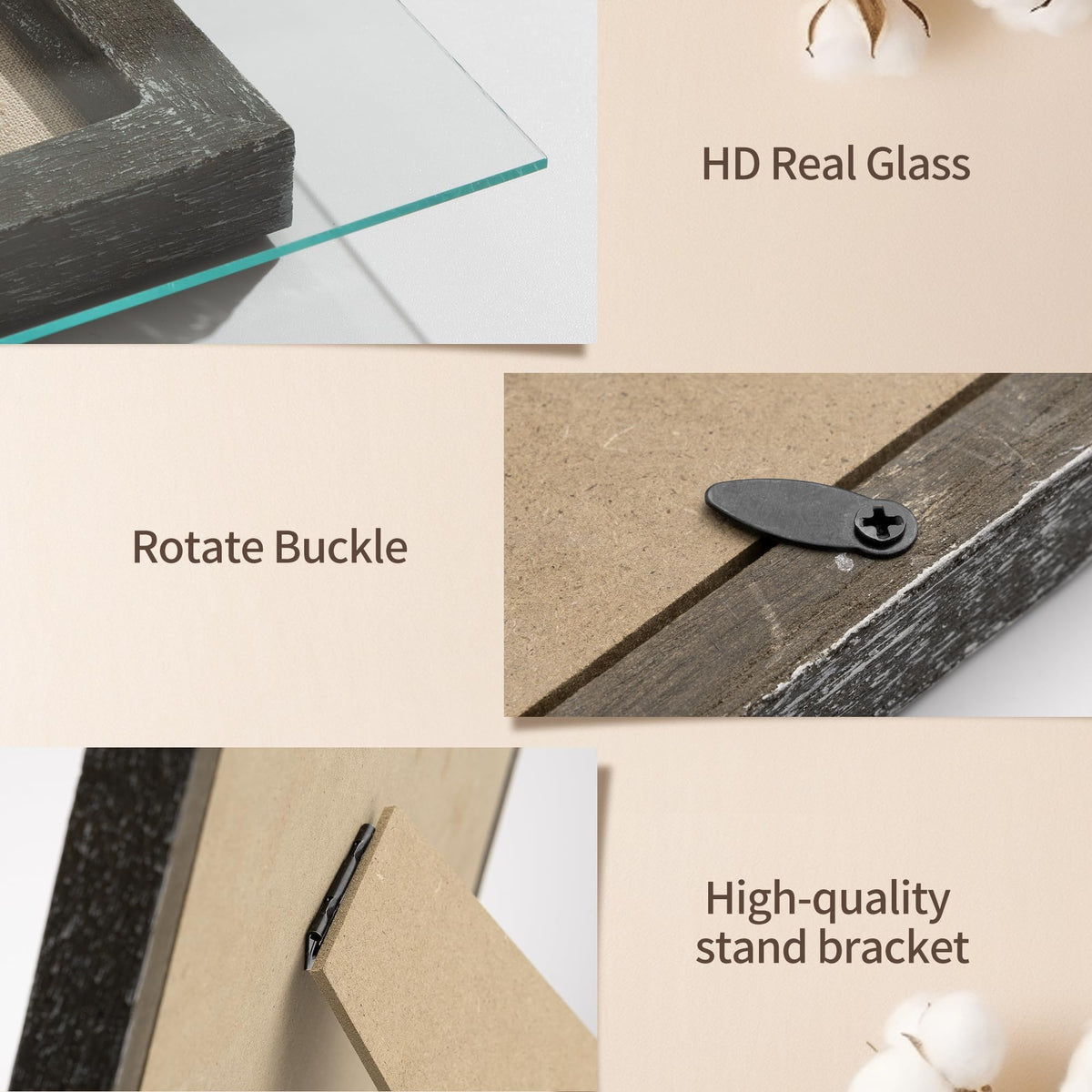 Afuly real glass cover closeup ensures clear viewing and protection.