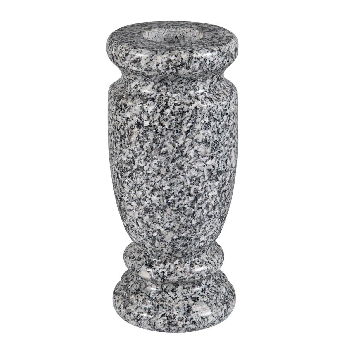 Afvarir granite cemetery vase demonstrates durable construction for lasting grave marker decor.