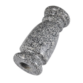 Afvarir granite cemetery vase features a polished top and sides for elegant display.