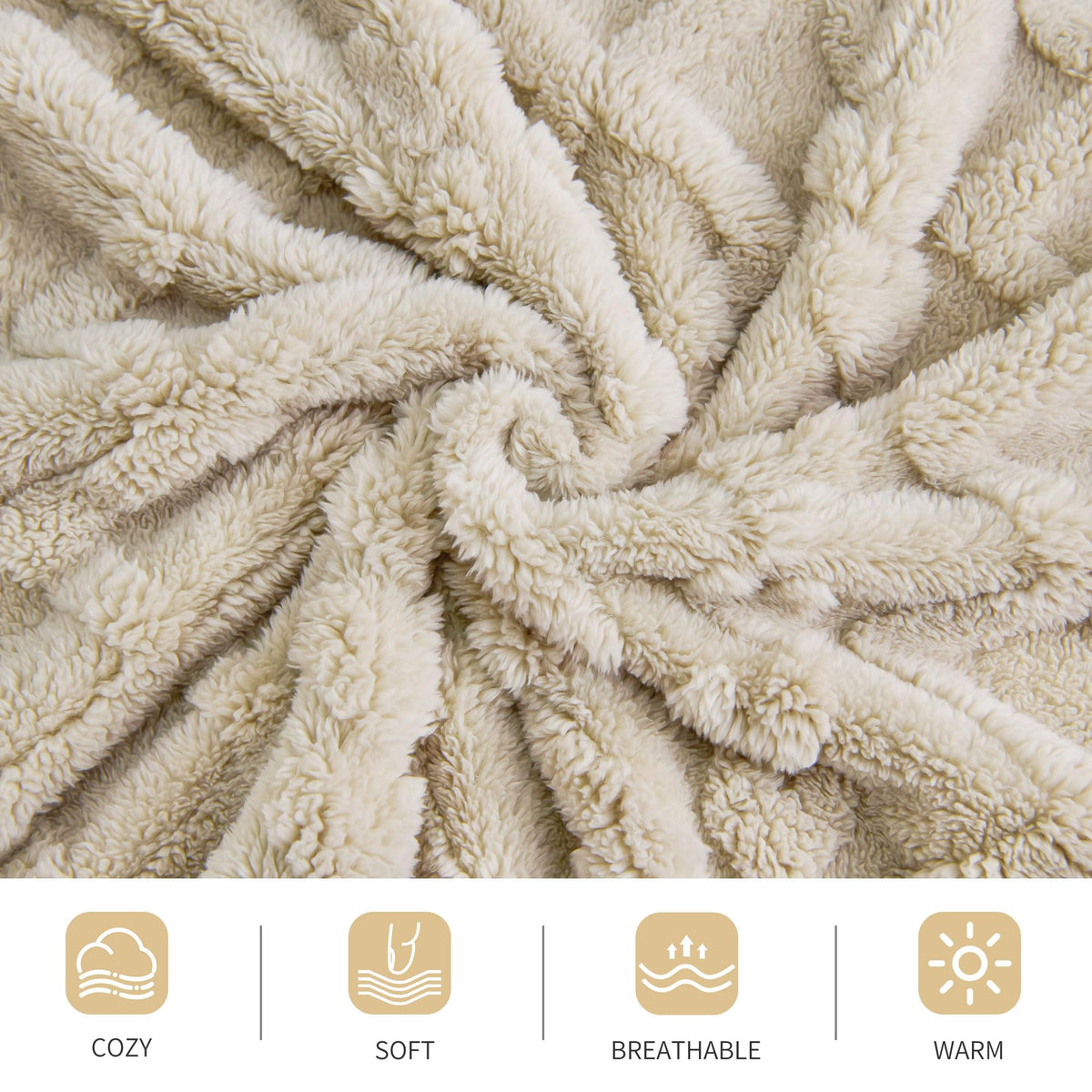 Aganear blanket is machine washable for easy care and durability
