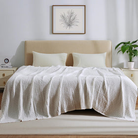 Aganear blanket highlights cotton-rayon-bamboo 50-50 fabric feel