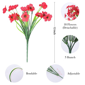 AGIRL outdoor fake flowers for porch decor with wind-sway realism.