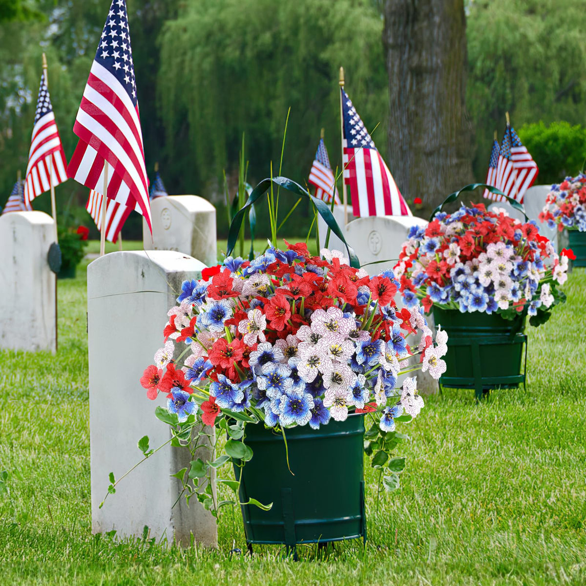 AGIRL patriotic decor suited for Memorial Day or Independence Day.