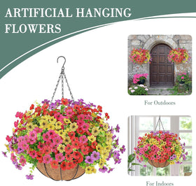 AGIRL 12-inch coconut lining baskets offer sturdy natural-looking planters