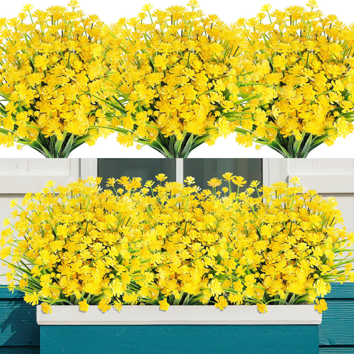 AGIRL 24 bundles outdoor porch arrangement with UV resistance.