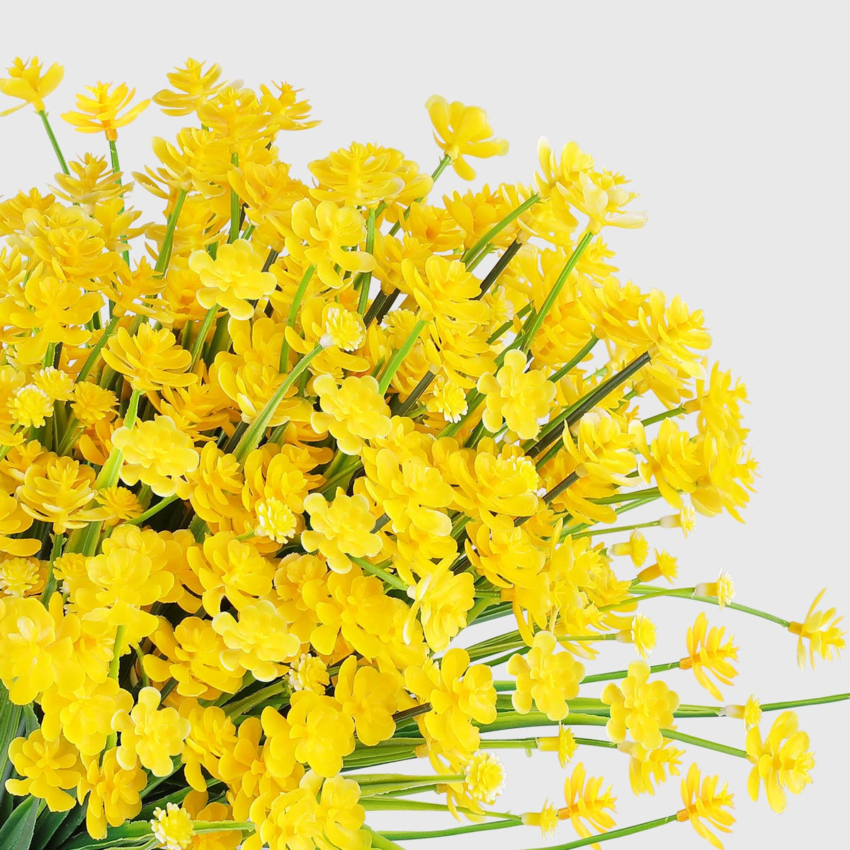 AGIRL artificial flowers close-up showing realistic petals and leaves.
