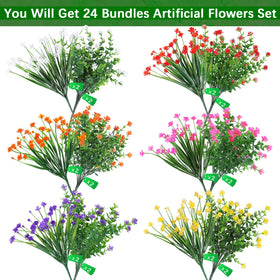 AGIRL no-fade artificial flowers are weatherproof for long outdoor use.