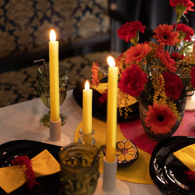 AGLARY hand-rolled candles show natural texture