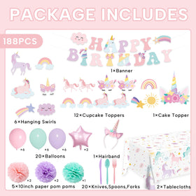 AGoooodySet unicorn napkins absorb spills, helping keep tables tidy.