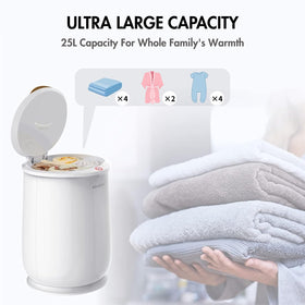 aGratHav ultra capacity interior holds multiple towels for family use