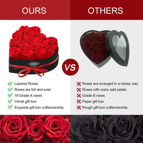 Agrul roses in a gift box, perfect for birthdays and anniversaries.