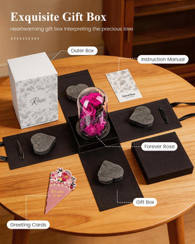 Agrul preserved rose gift idea for anniversaries and birthdays.
