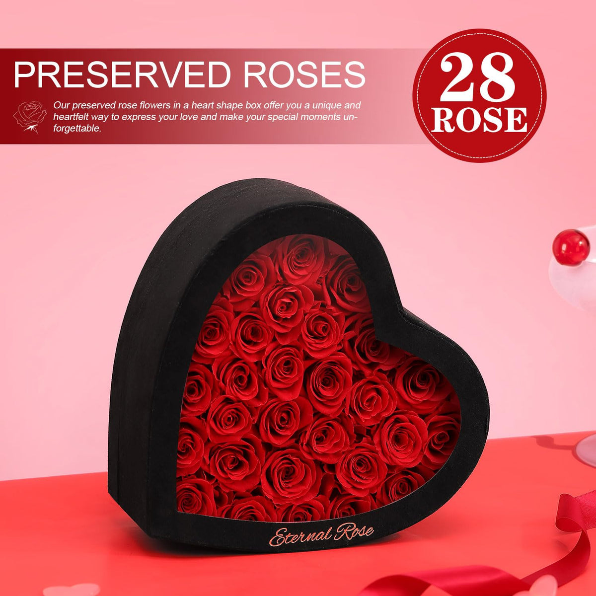 Agrul heart box delivery-ready roses, perfect for gifting