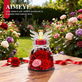 Agrul red preserved rose dome offers a lasting keepsake gift.