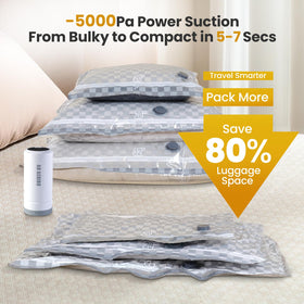 AH AEHIBO vacuum bags small pack ready for compact packing and dorm storage.
