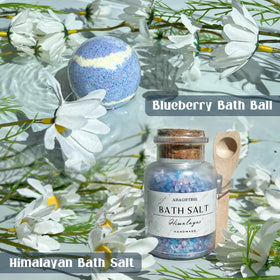 AHAGIFTREE bath salt included for soothing soaks and relaxation.